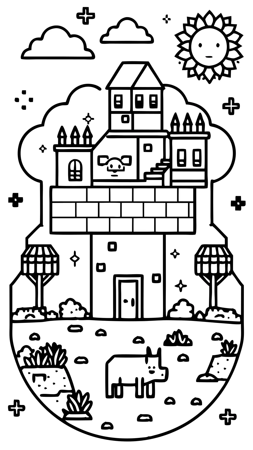 print minecraft coloring pages